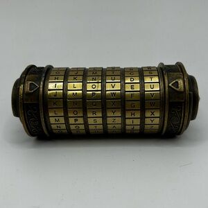 Da Vinci Code Cryptex Lock Box Puzzle